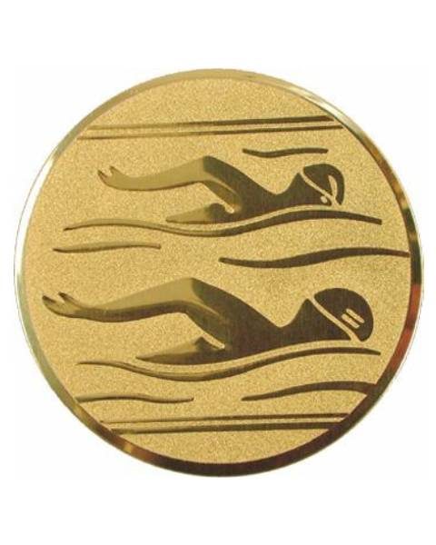 Emblém zlatý - plávanie, 25mm