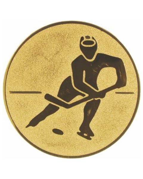 Emblém zlatý - hokej, 25mm
