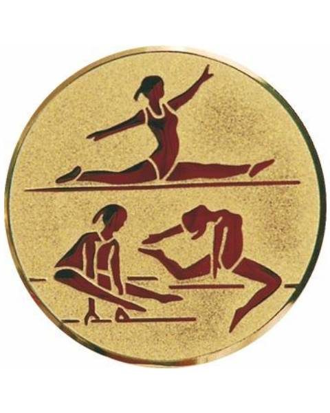 Emblém zlatý - športová gymnastika ženy, 25mm