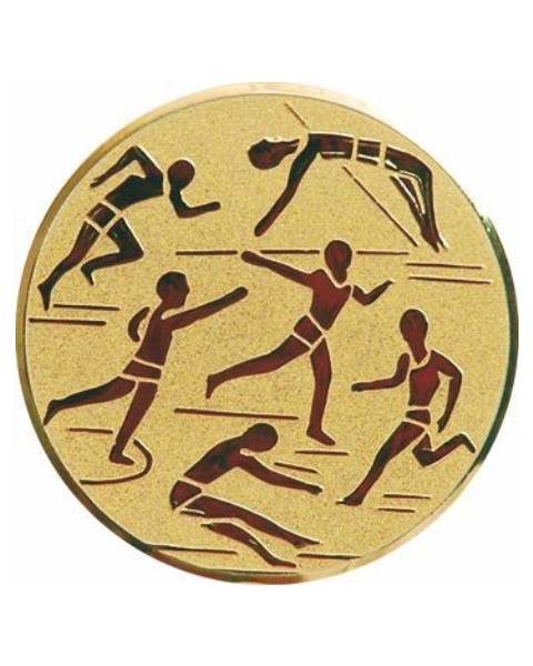 Emblém zlatý - ľahká atletika, 25mm