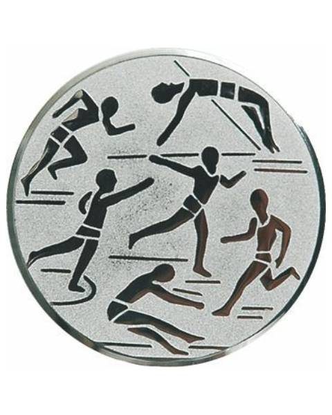 Emblém striebro - ľahká atletika, 50mm