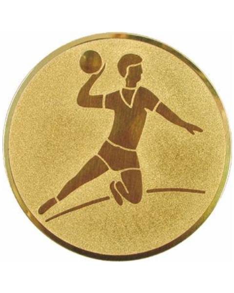 Emblém zlatý - hádzaná muži, 50mm