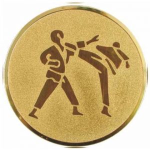 Emblém zlatý - karate, 25mm