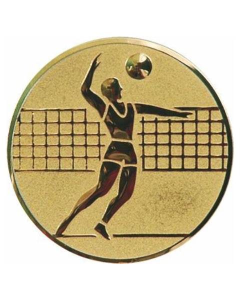 Emblém zlatý - volejbal, 50mm