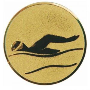 Emblém zlatý - plávanie, 50mm