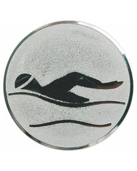Emblém striebro - plávanie, 50mm