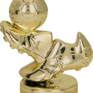 Figúrka plastová futbal zlatá, výška 8 cm