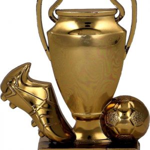 Figúrka plastová futbal bronzová, výška 8 cm
