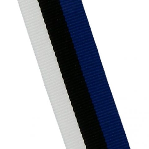 Stužky 10mm, modro-čierno-biela