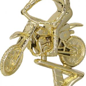 Figúrka plast. motorka zlatá, výška 10cm